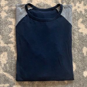 Lululemon Athletica Navy/Grey Long Sleeve Shirt XL